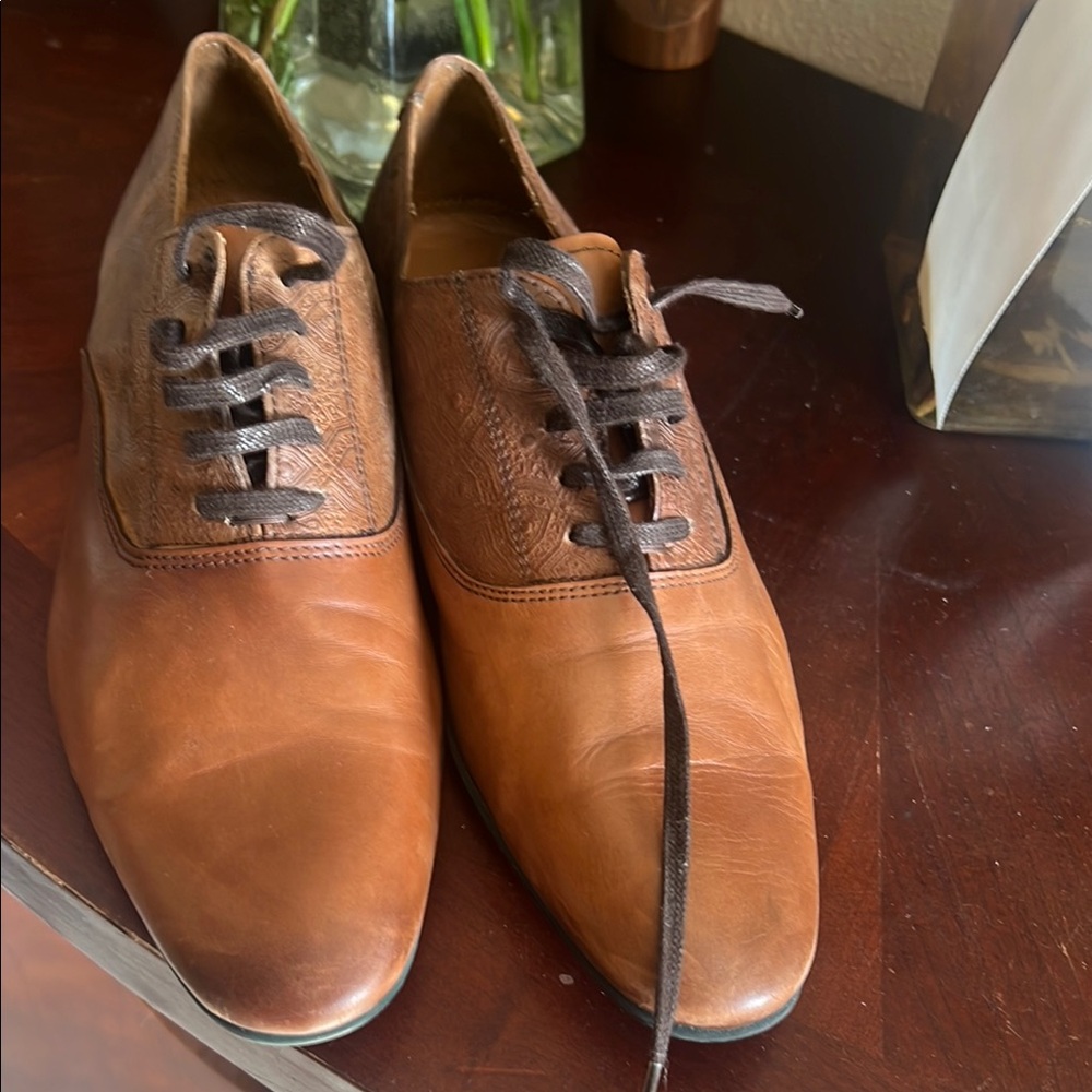 Men's Brown Leather Dress Shoes